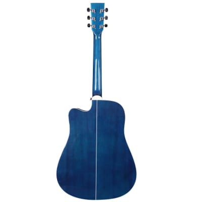 Artist LSPCTB Blue Beginner Acoustic Guitar Pack With Cutaway image 4