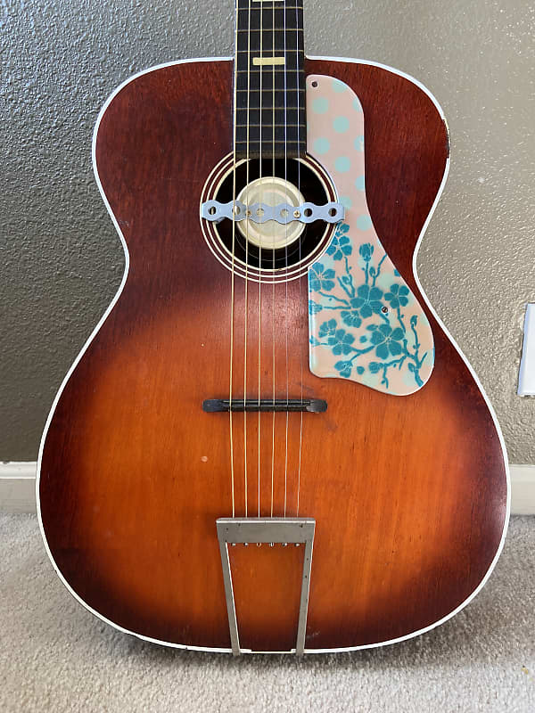 1960s Silvertone Acoustic Guitar USA (Airline Kay Harmony Truetone Danelectro Stella Epiphone) image 1