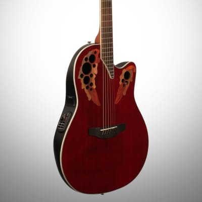 Ovation CE48-RR Celebrity Elite Super Shallow Lyrachord Body Nato Neck 6-String Acoustic-Electric Guitar image 1