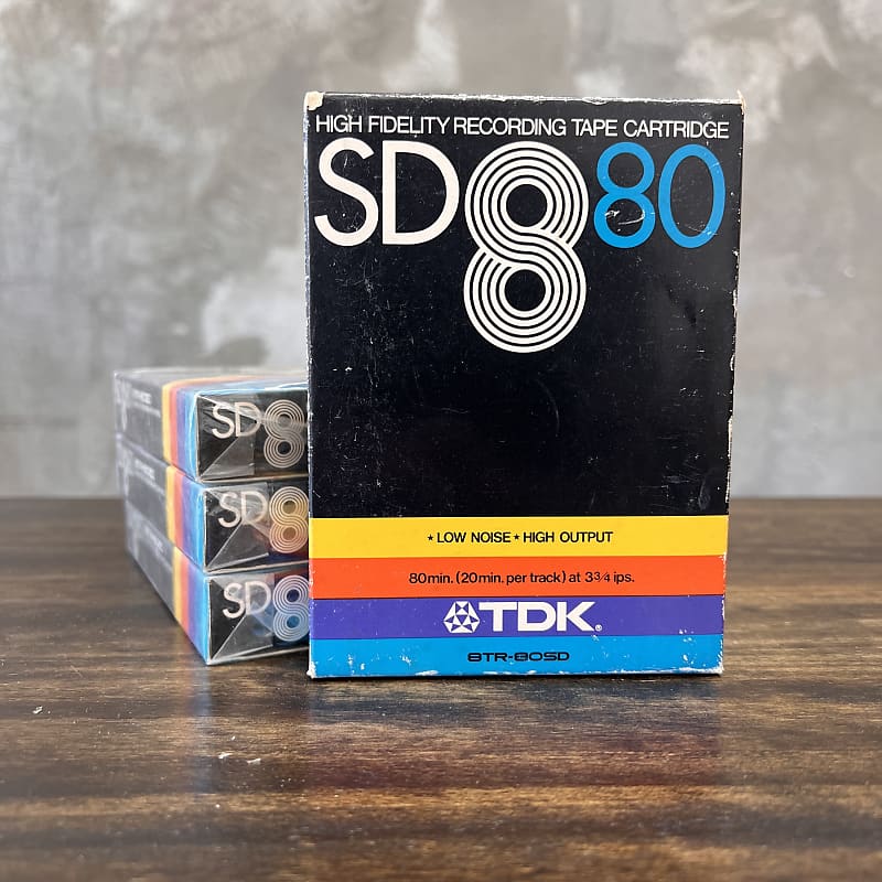 TDK SD80 / 8TR-80SD Blank 8 track tapes 70’s | Reverb