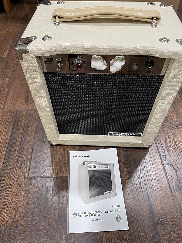 Monoprice 5 Watt Tube Amp 1x8 Guitar Combo Celestion Speaker Reverb 5937