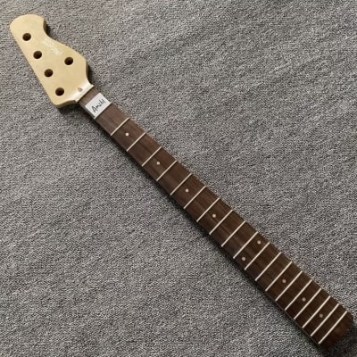 Mcartney Maple Wood 5 String Bass Neck, Rosewood 20 Frets Fingerboard