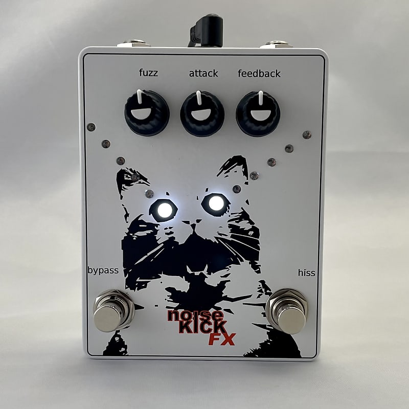 noiseKICK FX Laser Cat Fuzz (Ltd Ed White xx/20) Reverb
