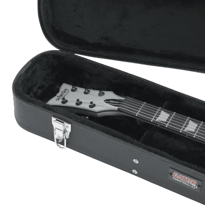 Gator GWE-LPS-BLK Les Paul-Style Electric Guitar Wood Case image 12