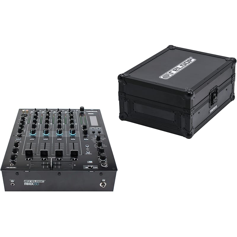 Reloop RMX60 + Reloop Premium Club Mixer Case MK2 flightcase Reverb