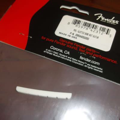 Genuine Fender Bone Nut For Strat & Tele - 099-4405-000