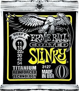 Ernie Ball 3127 Titanium Reinforced Technology Coated Beefy Slinky Electric Guitar Strings image 1