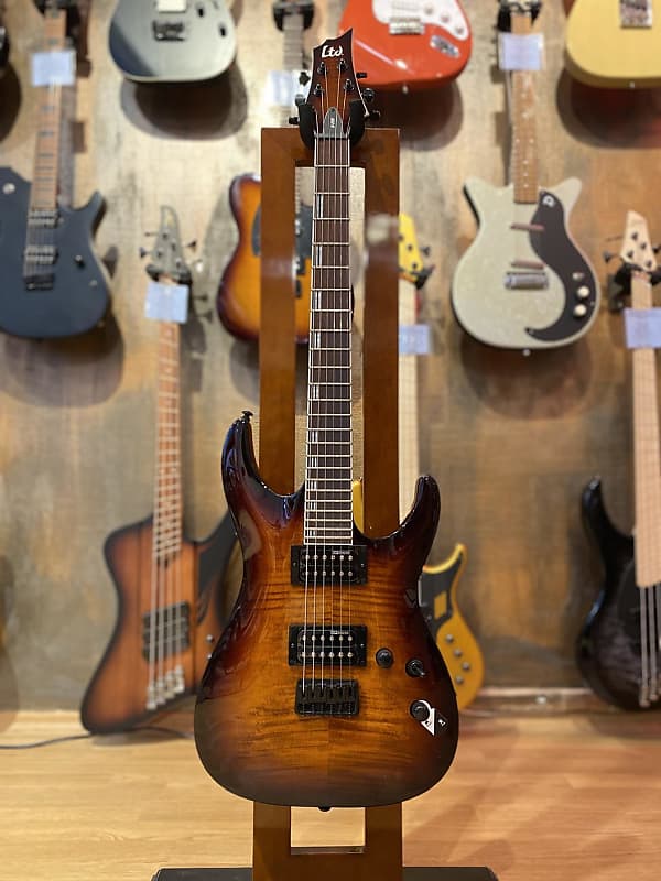 ESP LTD H-200 FM Dark Brown Sunburst