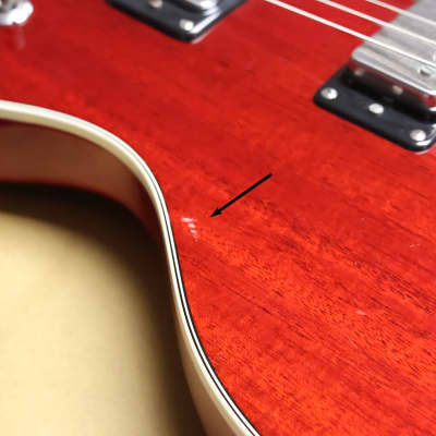 Hagstrom Swede Early 70's Cherry Guitar w/case image 9