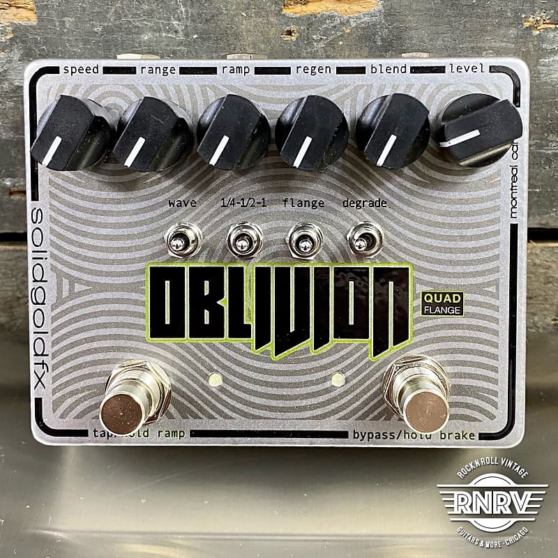 SolidGoldFX Oblivion Quad Flanger - Custom Silver image 1
