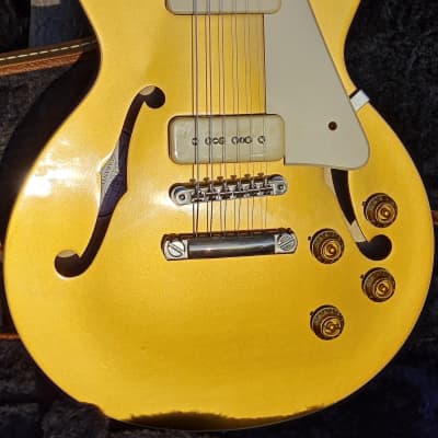 Gibson Memphis ES-Les Paul Premiere P-90 Goldtop VOS | Reverb