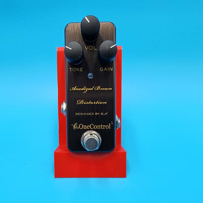 Reverb.com listing, price, conditions, and images for one-control-anodized-brown-distortion