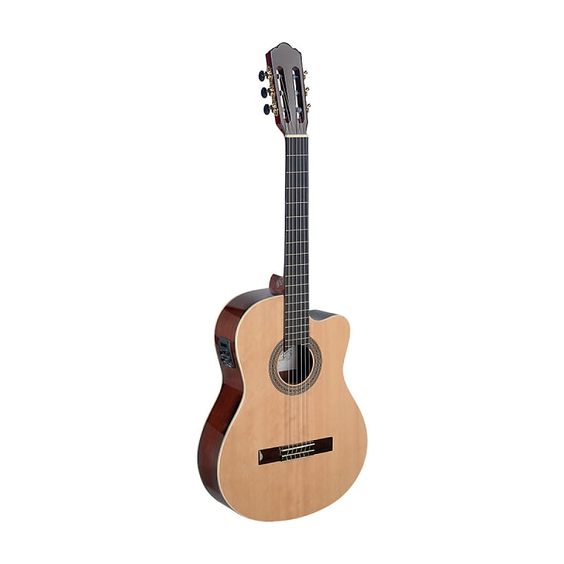 Angel Lopez Cereza series cutaway acoustic-electric classical guitar w/ solid spruce top image 1