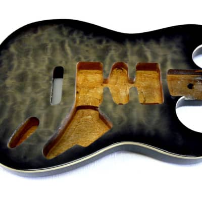 E-Gitarren Bausatz / Guitar DIY Kit ML-Factory® MLS transp. Black Mahagoni/Palisander ohne Hardware image 2