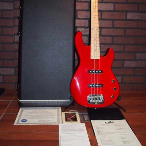 G&L USA JB-2 Custom Build Bass Guitar Trans Red World-shipping image 1