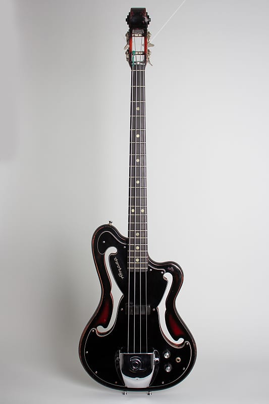 Ampeg  AMB-1 Electric Bass Guitar (1968), ser. #000549, black gig bag case. image 1