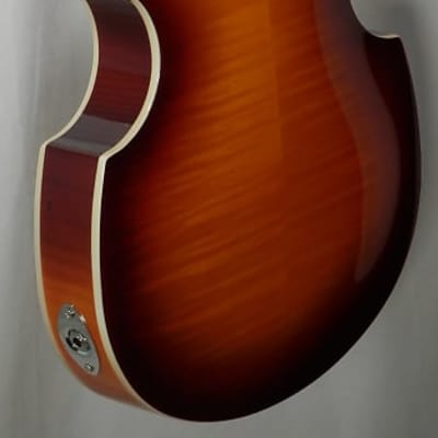 Hofner HOF-HI-459-PE-SB Ignition Pro Violin Style Electric Guitar - Sunburst image 9