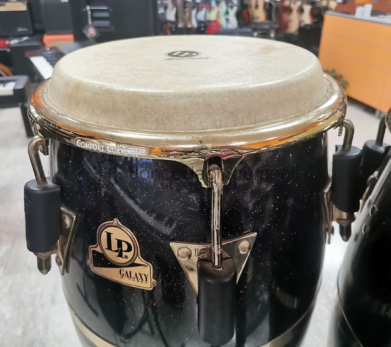 Latin Percussion Fiberglass Galaxy M. Cohen Pair of fiberglass congas with  supports - Quinto LP808Z