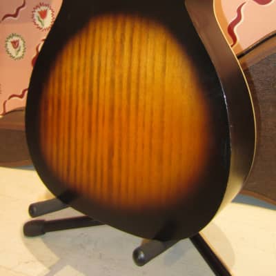 1960s Harmony Stella Parlor Guitar - Sunburst w/ Original Case image 6