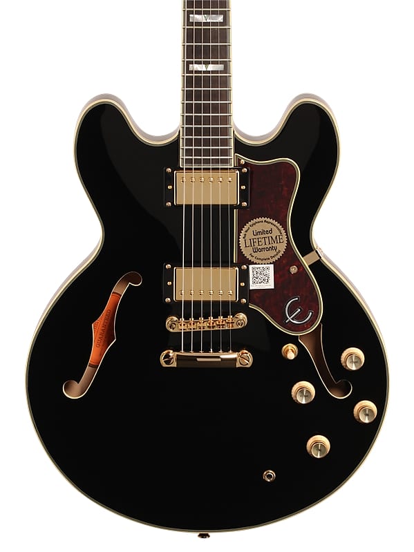 Epiphone Sheraton II Pro SemiHollowbody Electric Guitar Ebony | Reverb