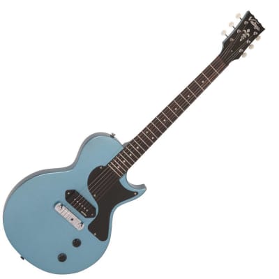 Vintage V120 ReIssued Electric Guitar ~ Gun Hill Blue for sale