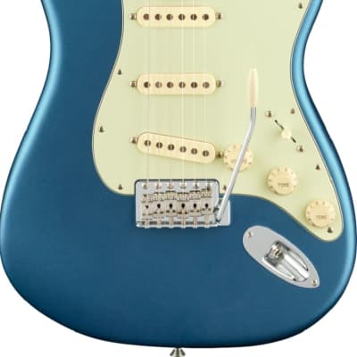 Fender American Performer Stratocaster Maple Fingerboard Electric Guitar Satin Lake Placid Blue image 9