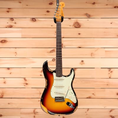 Fender Custom Shop Limited 1964 Stratocaster Reissue L-Series Heavy Relic - Faded/Aged 3 Tone Sunburst - L11421 - PLEK'd image 4