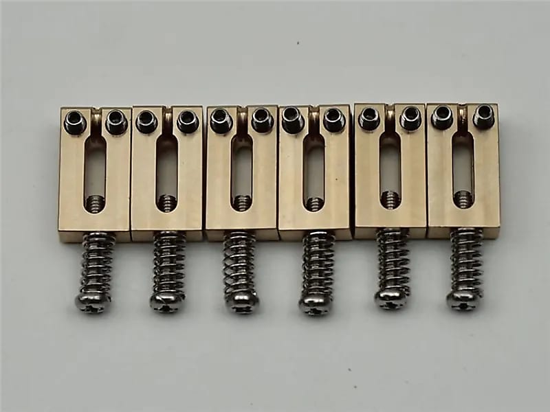 Electric Guitar Tremolo Bridge Brass Saddles 10.5MM For Strat Reverb