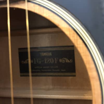 YAMAHA FG-120 ブラックラベル 1974年 Yamaha FG-120 Black Label Acoustic | Reverb