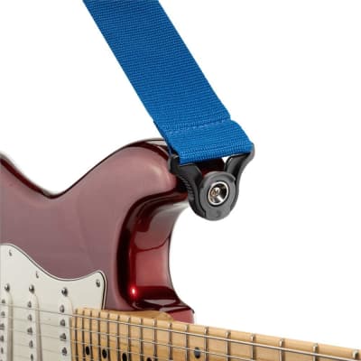 D'Addario Auto Lock Poly Propylene Guitar Strap Blue, PWSAL402 image 4