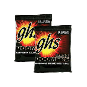 GHS Bass Boomers Roundwound Electric Bass Strings 50-115 Long Scale