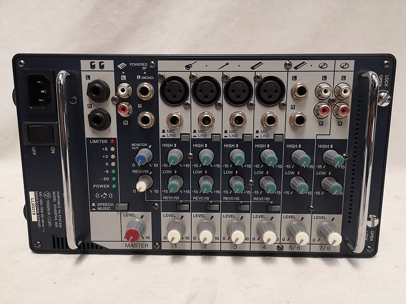 Yamaha Stagepas 300 8 Channel Powered Sound Mixer #1796 Good Used Working  Condition
