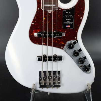 Fender American Ultra Jazz Bass - Rosewood Fingerboard - Arctic Pearl - Ser. US23095695 image 3