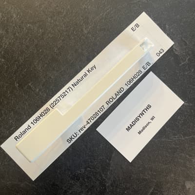 ORIGINAL Roland Replacement E/B Key (106H028) for Juno-1/6/60/106, Jupiter-6/8, SH-101, and more