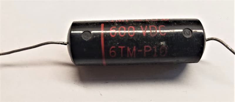 Vintage Sprague Black Beauty .1 uf 600v 10% Mylar Guitar Vintage Sprague Black Beauty .1 uf 600v 10% Mylar Guitar
