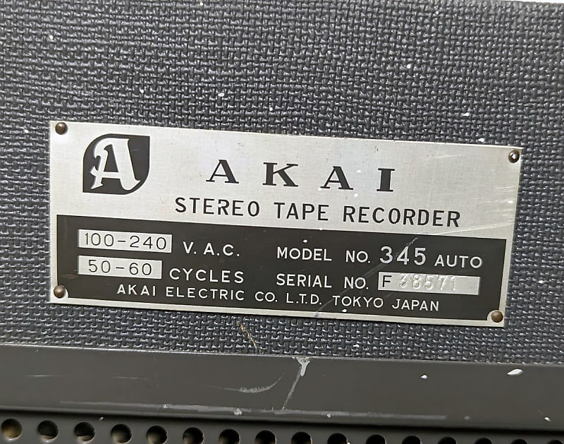 AKAI 345 AUTO reel to reel taperecorder £375.00 - PicClick UK