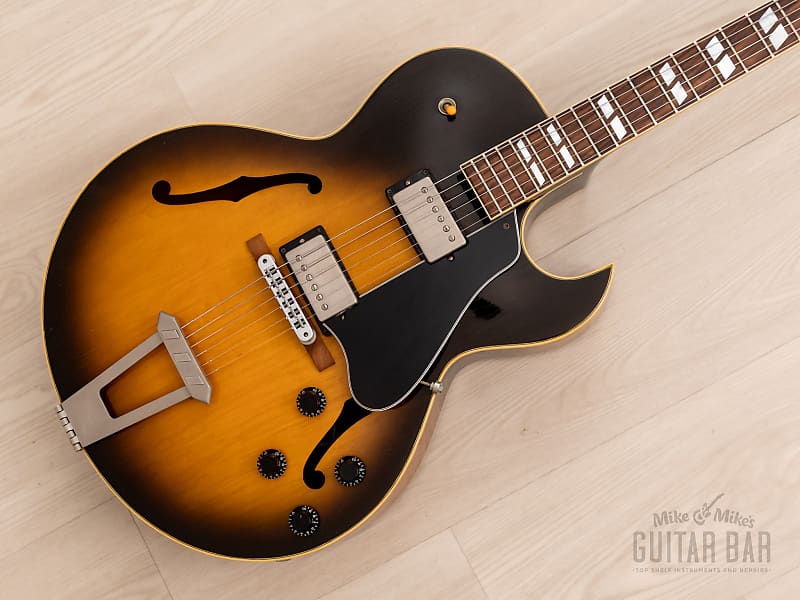1991 Gibson ES-175 Hollowbody Guitar Vintage Sunburst w/ 57 Classic PAFs, Case image 1