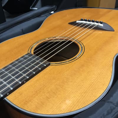 Yamaha  CSF1M Parlor Acoustic Guitar - Vintage Natural with Gig Bag image 2