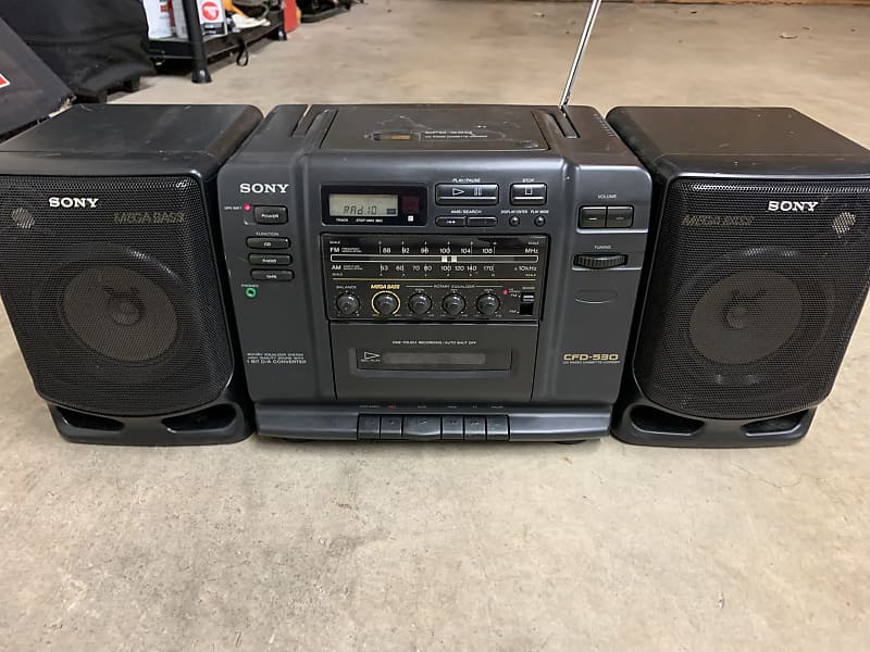 Sony CFD-530 CD Player Cassette AM FM Radio Boombox - Vintage | Reverb