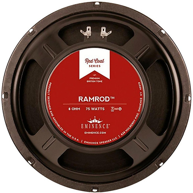 Eminence RR10-8 Redcoat Series Ramrod 10" 75-Watt Replacement Speaker - 8 Ohm image 1