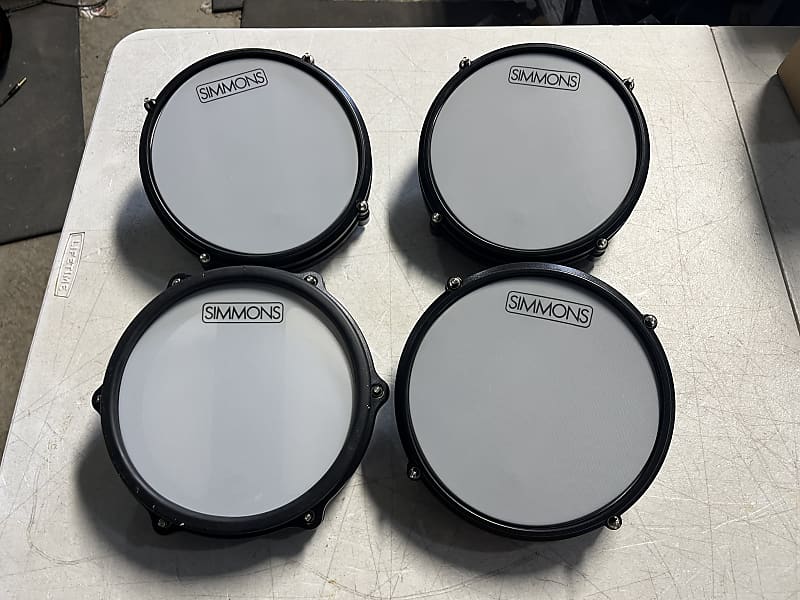 Simmons Set of 4 mesh head electric drum triggers Reverb