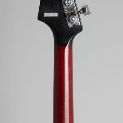 Kent Model 534 Basin Street Solid Body Electric Bass Guitar, made by Teisco (1965), original brown tolex hard shell case. image 6