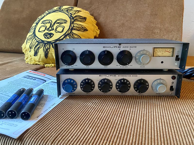 Vintage '60s-'70s Shure M68-RM mic preamp / mixer / spring reverb