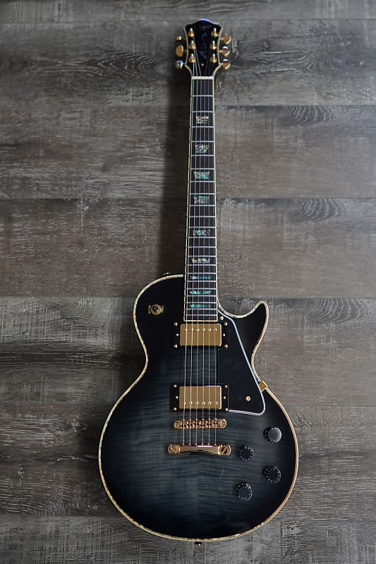 AIO Wolf WLP 750T Electric Guitar Black Burst Reverb