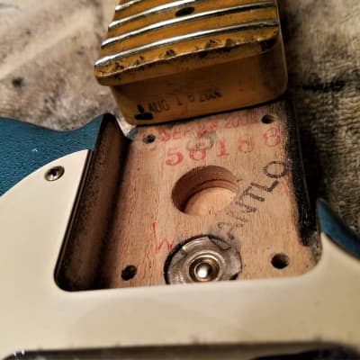 American Fender Custom Telecaster  Standard Relic Blue Sparkle image 25