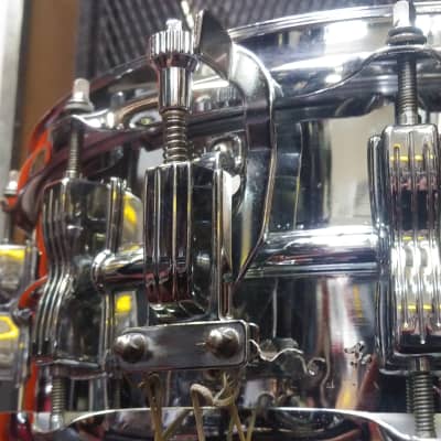 1960s Ludwig Keystone Badge Chrome 5 x 14" Supraphonic Snare Drum - Many New Parts - Mucho Mojo! - Sounds Great! image 3