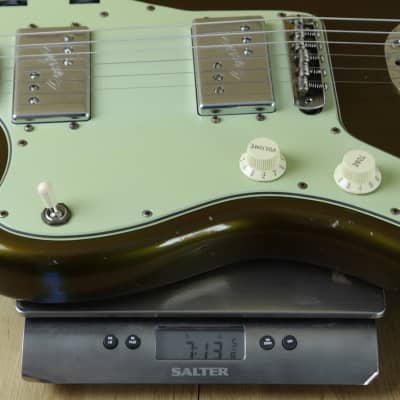 Fender Custom Shop Dealer Select CuNiFe Wide Range Jazzmaster Relic, Irish Pub Strat Green, Left Handed ~ Secondhand image 6