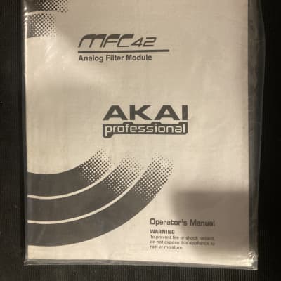 Akai MFC42 Operator’s manual for sale