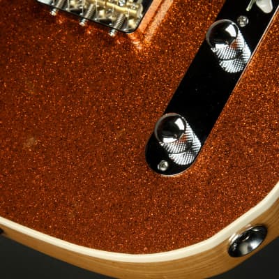 Suhr Eddie's Guitars Exclusive Custom Classic T Roasted - Orange  Sparkle image 20
