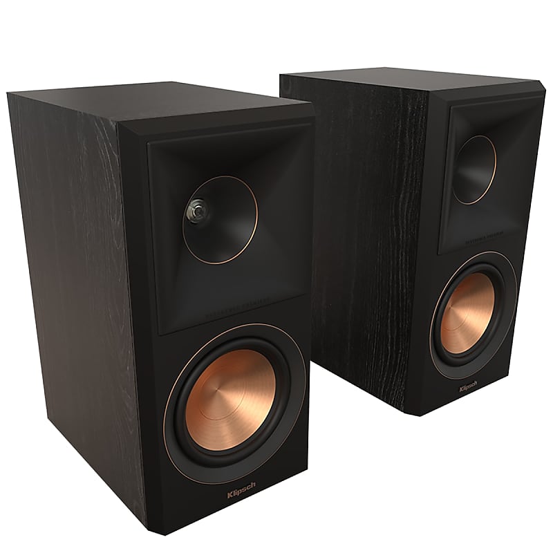 Klipsch RP-500M II Bookshelf Speakers - High-Fidelity Sound, Ebony (Pair)  			